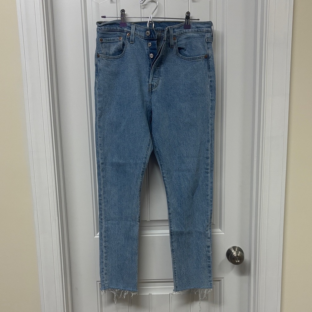 Levi's 501 S Light Blue wash jeans